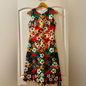 KAIMILAN multicolored floral A-line dress